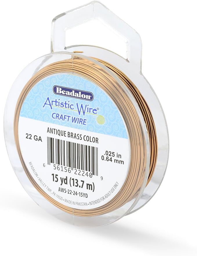 Artistic Wire, 22 Gauge Tarnish Resistant Colored Copper Craft Wire, Antique by Unknown