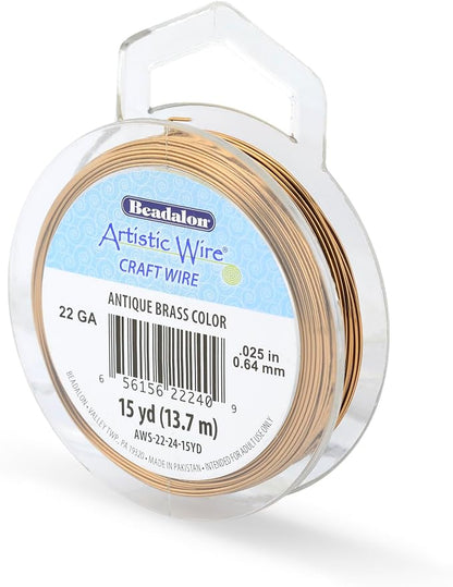 Artistic Wire, 22 Gauge Tarnish Resistant Colored Copper Craft Wire, Antique by Unknown