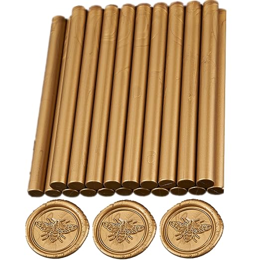 Copper Wax Seal Sticks, ONWINPOR 20pcs Glue Gun Wax Sealing Sticks - Image 6