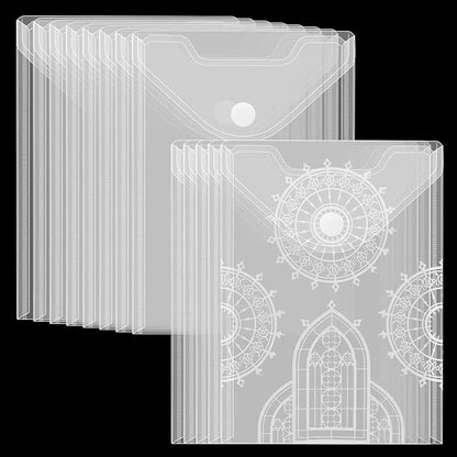 50 Packs Clear Stamp Die Storage Pockets Plastic Seal Bags Storage Case - Image 6