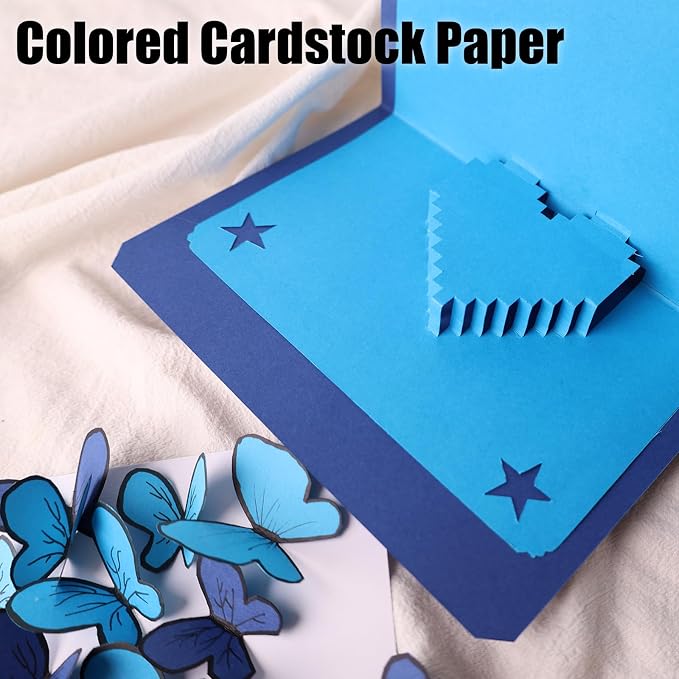 KOOGEL 20PCS Colored Paper, Including 10 Sheets 120gsm Construction paper & 10 - Image 6