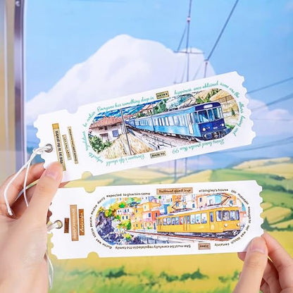 Train Scenery Washi Tape Set – 6 Rolls Travel & Nature Inspired - Image 7