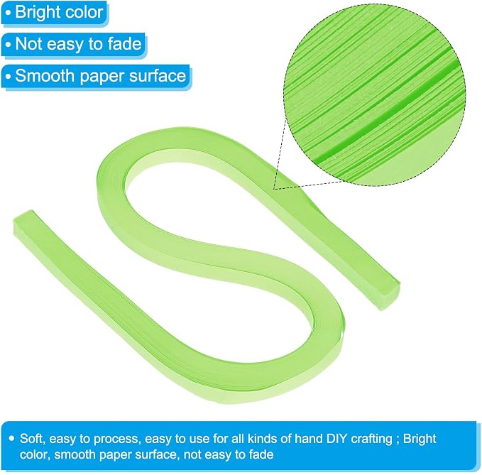 PATIKIL 360pcs Quilling Paper Strips Paper Flowers Quilling Kits 3/8" Origami - Image 3