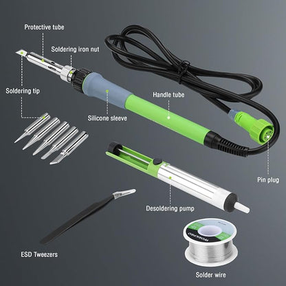 WORKPRO Soldering Station, 60W Soldering Iron Kit - Image 5