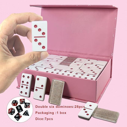 IDTQ Dominoes Set for Adults, Double 6 Dominos Game Set - Image 2