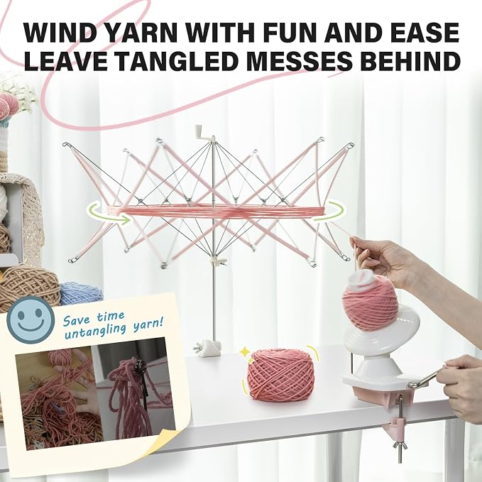 INMAKER Yarn Winder and Swift, Ball Winder and Swift Combo - Image 2