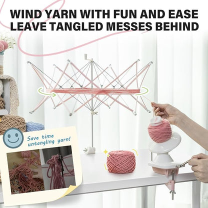 INMAKER Yarn Winder and Swift, Ball Winder and Swift Combo - Image 2
