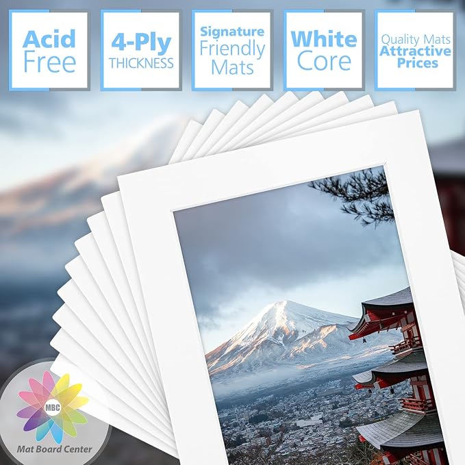 Mat Board Center, 5x7 for 4x6 Off White Color Mats - Image 2