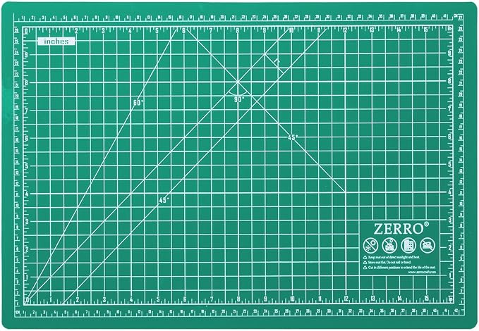ZERRO Self Healing Cutting Mat 12" x 18" Double Sided No-Slip Rotary Cutting - Image 4