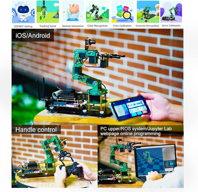 Yahboom Robot Arm Kit 6DOF for Raspberry Pi 5 AI Programmable Electronic DIY - Image 7