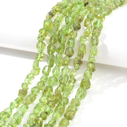 Green Peridot Pebble Nugget Oval Free Tumbled Stone 6-8mm Natural Gemstone - Image 2