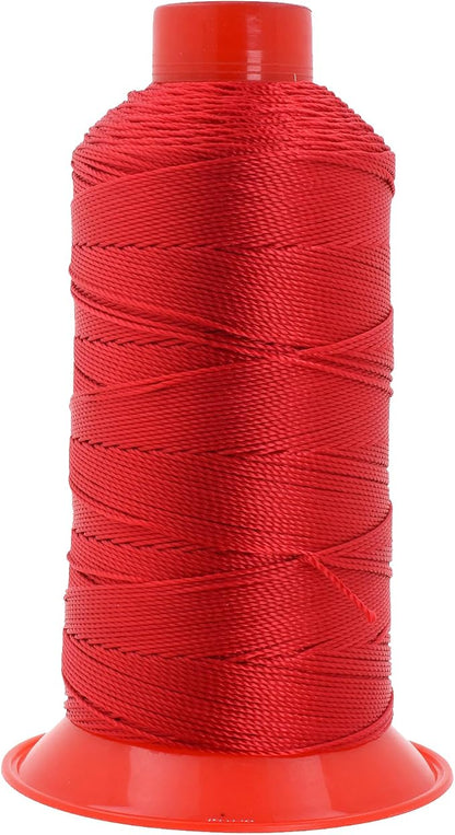 Mandala Crafts Bonded Nylon Thread Red Heavy Duty Sewing Threads by MandalaCrafts