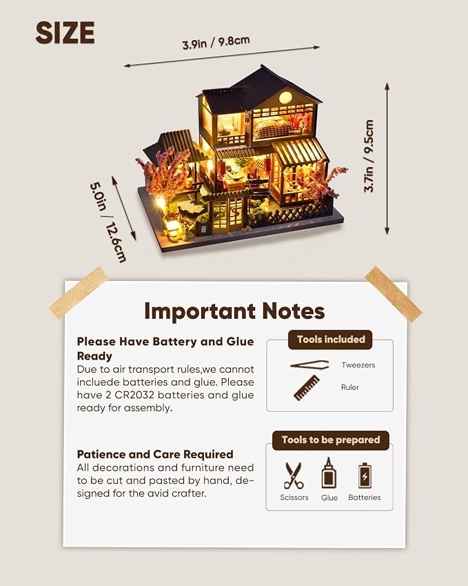 DIY Miniature House Kit, Mini House Kit - Image 4