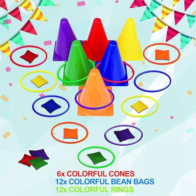 unanscre 31PCS 3 in 1 Carnival Outdoor Games Combo Set - Image 2
