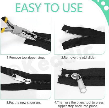 Keadic 144Pcs Zipper Repair Kit - Image 4