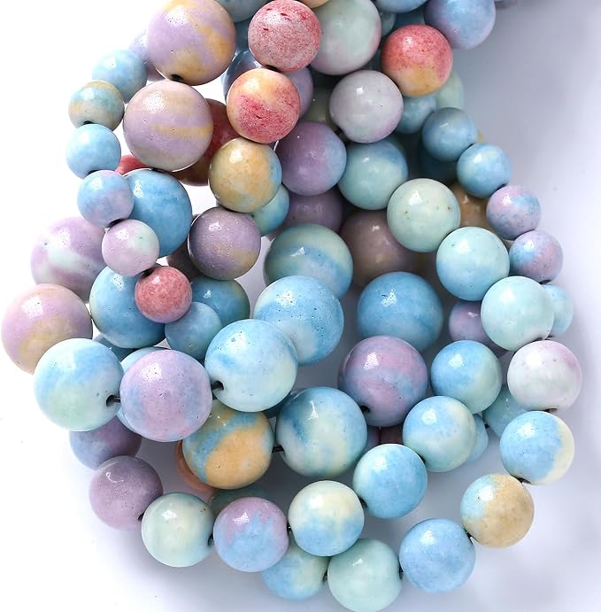 4mm 90pcs Natural Alxa Rainbow Stone Beads - Image 5