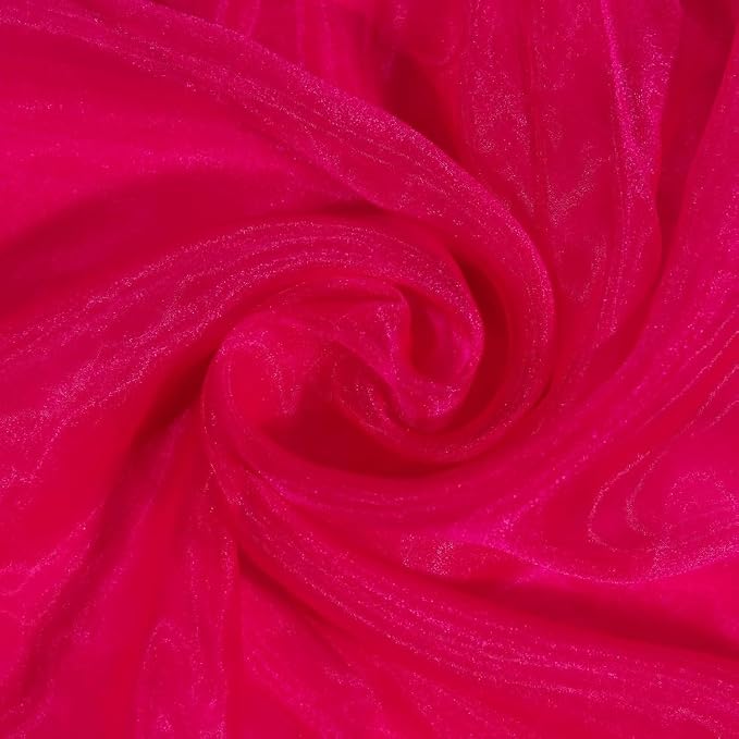 Fynite Sheer Organza Fabric | 10 Yards Long | 44" Wide | Bridal Solid Sheer by FYNITE