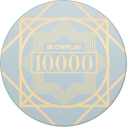 SLOWPLAY Nash Ceramic Poker Chips in Bulk, Casino Grade Ceramic 12-Gram Poker by SLOWPLAY
