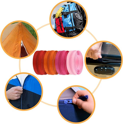 DOITEM 44.4 Yards/ 40 m 20 Pieces Assorted Colors #5 Nylon Coil Zippers - Image 7