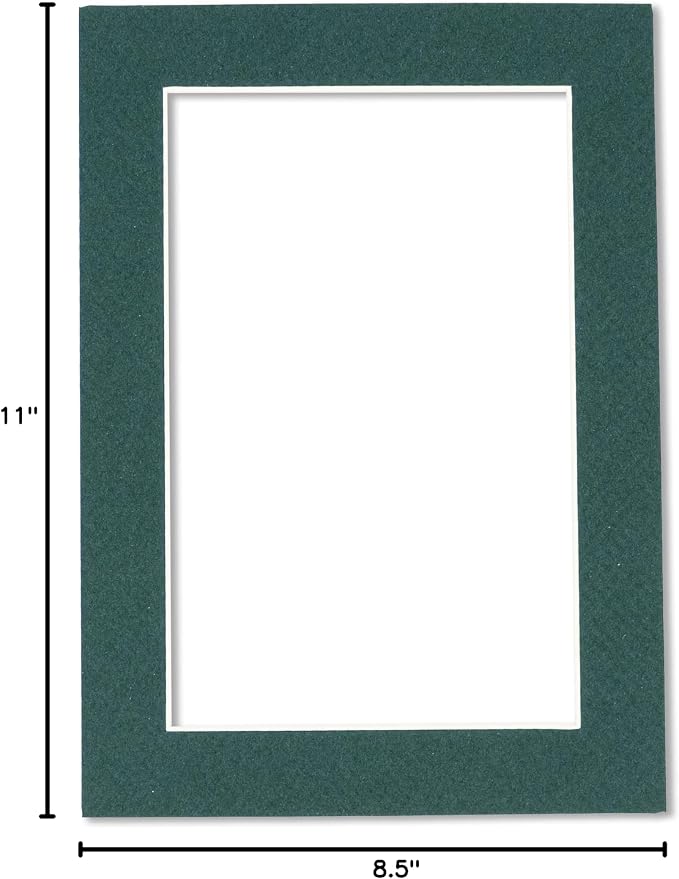 Pack of Ten Acid Free 8.5x11 Mats Bevel Cut - Image 10