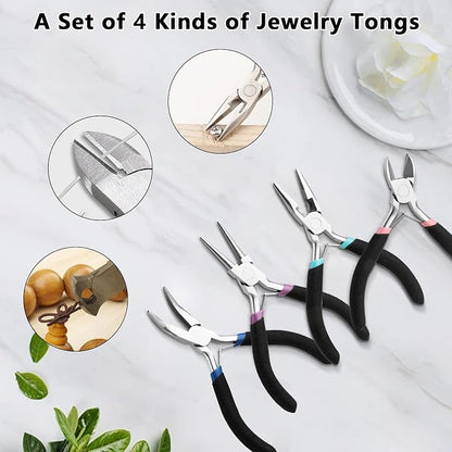 4 Pack Jewelry Making Pliers Tools Set, Jewelry Pliers - Image 4