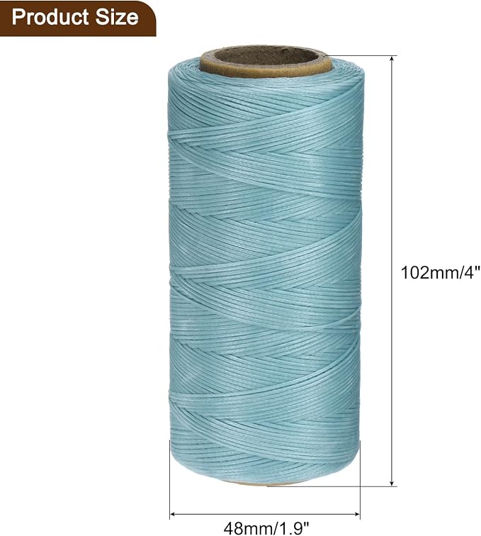 uxcell Leather Sewing Waxed Thread, 284 Yards / 260m 0.8mm 150D Flat Polyester - Image 6