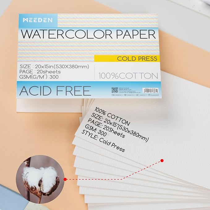 MEEDEN Watercolor Paper Block - Image 2