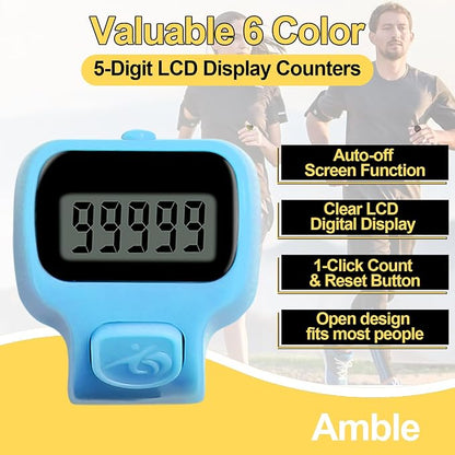 Amble Clicker Counter, Tally Counter, 6 Pack Electronic Finger Clicker - Image 4