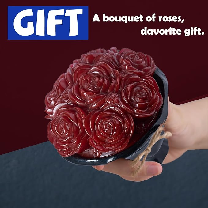 Epoxy Resin Storage Box Silicone Molds A Bouquet of Roses Jar - Image 7