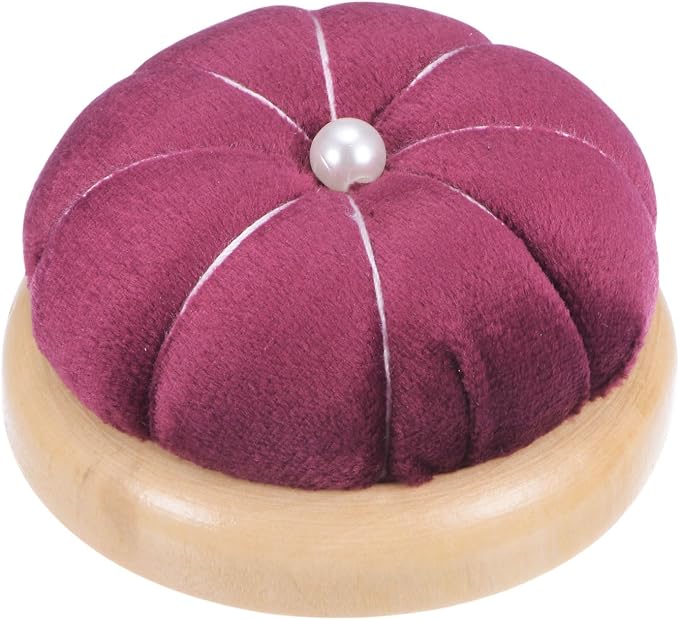 HARFINGTON Wooden Base Pin Cushion Japanese Style Cute Needle Holder by HARFINGTON