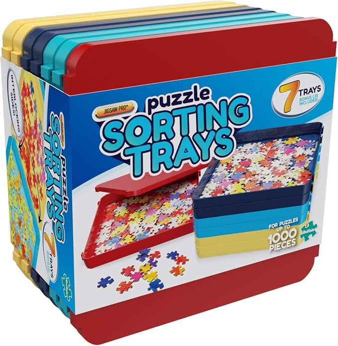Buffalo Games - Puzzle Sorting Trays - 7 Count by BuffaloGames