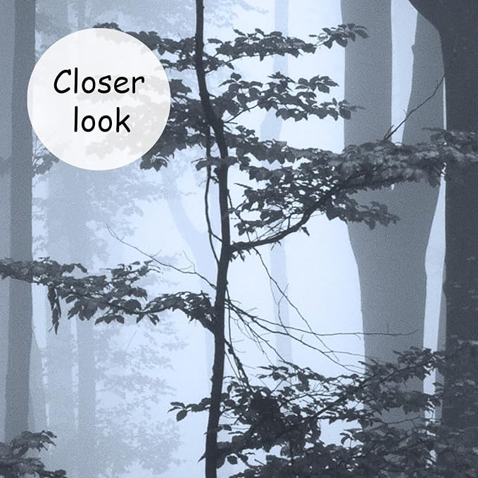 AFZEVEB-Foggy Dark Forest Wallpaper Landscape Tree Wall murals - Image 4