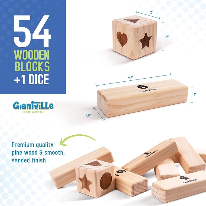 Giantville Giant Tumbling Timber Toy - Image 3