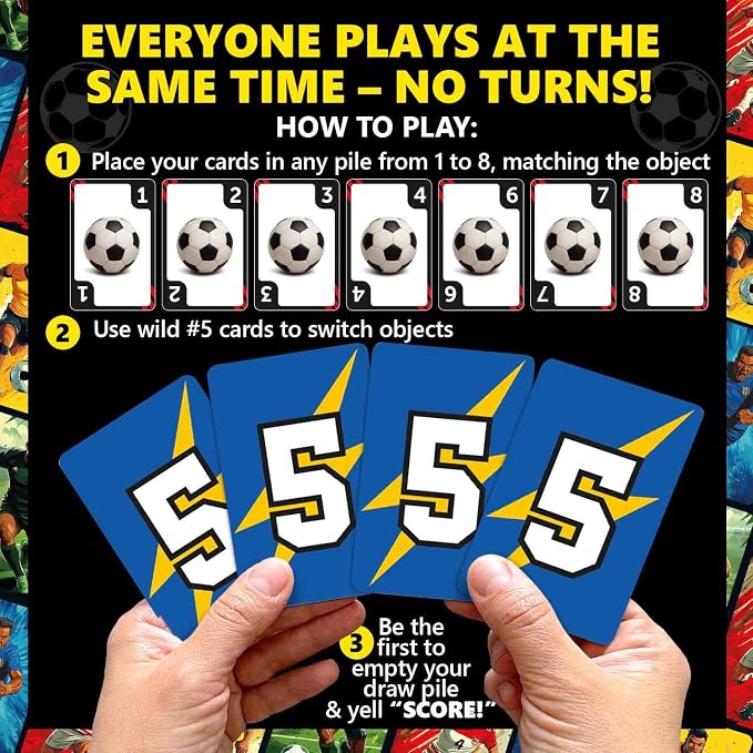 QUOKKA Soccer Fast-Paced Card Game - Image 4