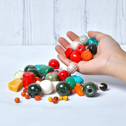 1/2 LB Bag of Assorted Resin Beads - Image 3