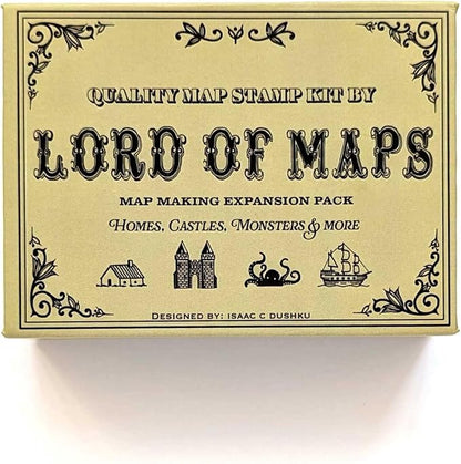 Lord Of Maps Fantasy Map-Making Stamp Kit – 16-Piece Rubber Stamp Set - Image 4