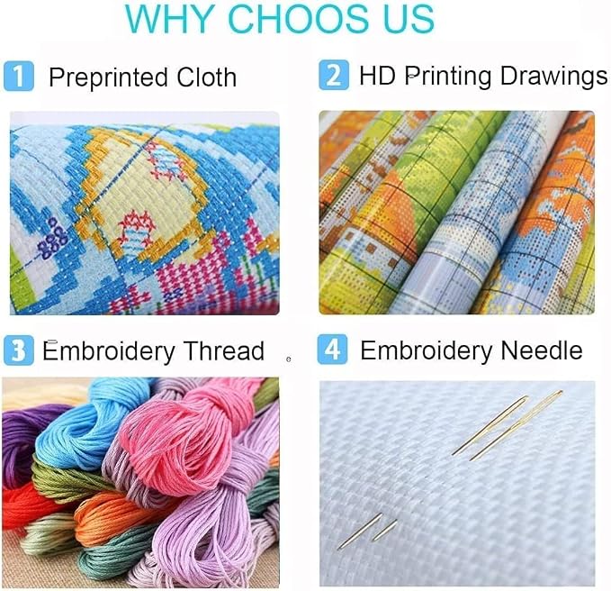 Aurora Stamped Cross Stitch Kits - Image 9
