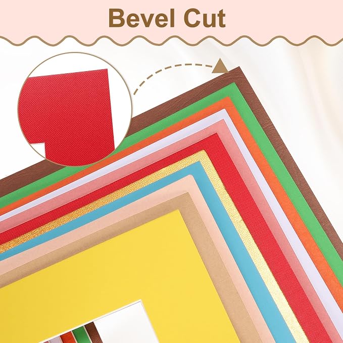 uxcell Picture Mats, 8 x 10 Mat Board Center - Image 4