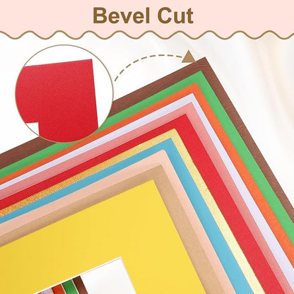 uxcell 10Pcs Picture Mats, 8 x 10 Mat Board Center - Image 4