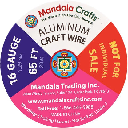 Mandala Crafts 16 Gauge Anodized Aluminum Craft Wire - Image 3