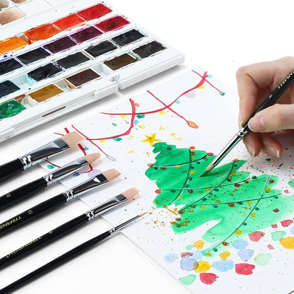 Transon Paint Brush Set 6pcs Art Painting Flexible Bristle - Image 5