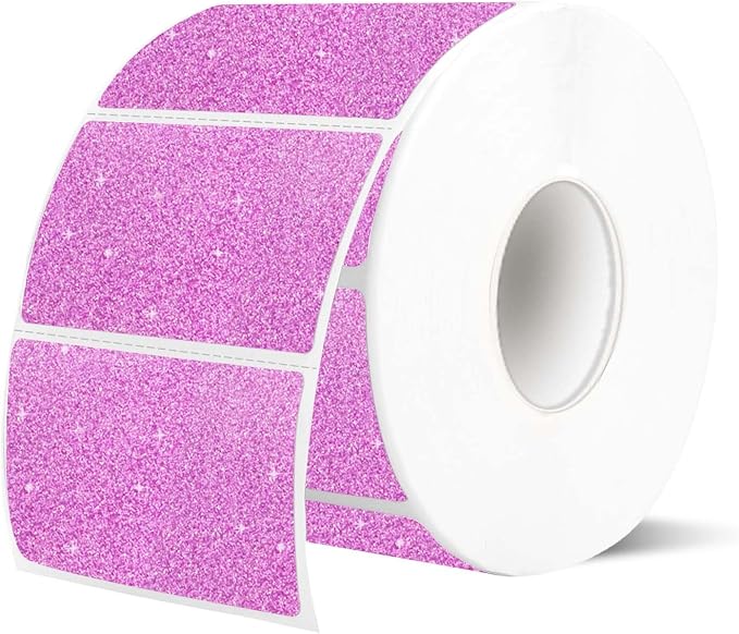 2.25"x1.25" Holographic Thermal Labels Stickers, Glitter Direct Thermal Printer by Unknown