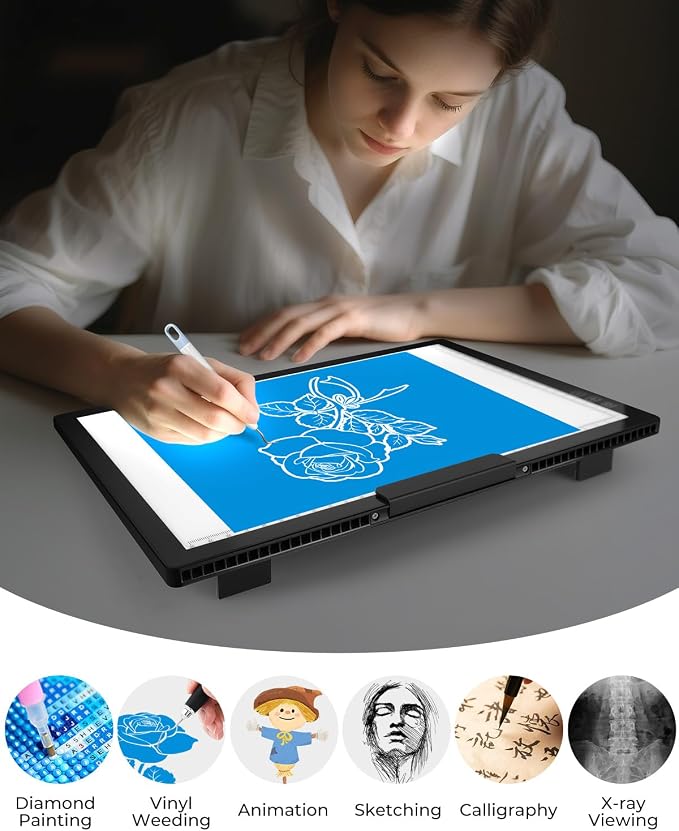 Bylitodt Cordless A4 Light Pad, Diamond Art Light Board - Image 6