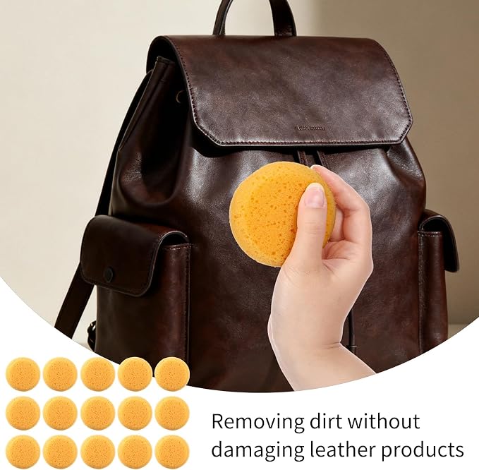 15pcs Pottery Sponges for Clay Round Painting Sponge Yellow Elasticity Cleaning - Image 6