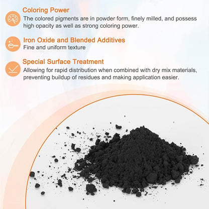 HARFINGTON Iron Oxide Powder Concrete Pigment 500 Mesh 3.5oz Iron Oxide Grout - Image 3