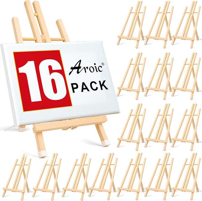 16 Pack 15 Inch Wood Easels, Easel Stand by AROIC