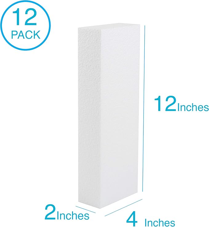 Silverlake 4x12x2 Craft Foam for Styrofoam Block Projects - Image 3