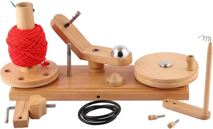 Yarn Winder – Large Handcrafted Wooden Ball Winder - Image 5