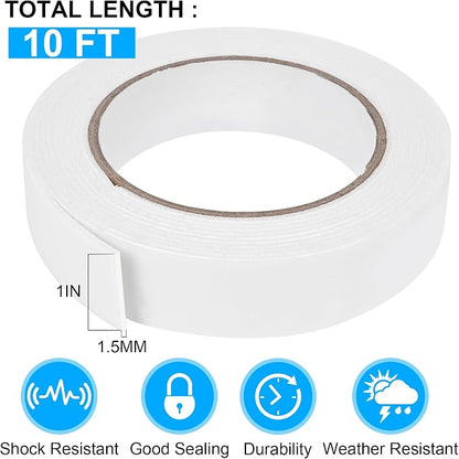 ToLanbbt Double Sided Foam Tape 1In x 10FT, Mounting Tape Heavy Duty, Strong - Image 2