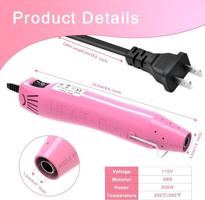 Heat Gun, Mini Heat Gun for Shrink Tubing, Portable Heat Gun for DIY Crafts - Image 7